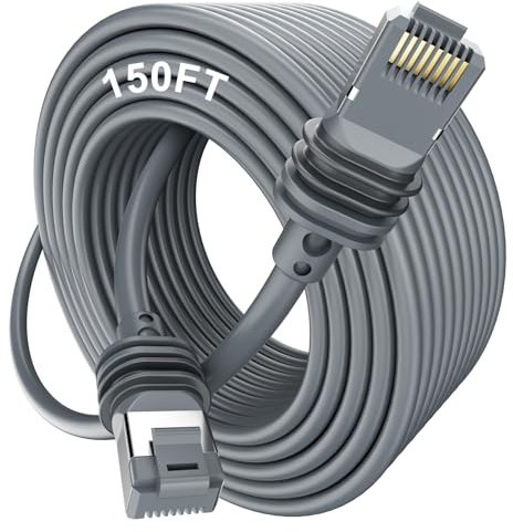 HanCenDa 150FT/46M Starlink Gen 3/Mini Cable - Waterproof Outdoor Gray Ethernet Cable for Starlink Generation 3