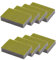 MAYA EVO XL Professional Scouring Pad for All Surfaces. Cleans without scratching. Does not leave fibre residues. Machine washable. Dimensions 9 x 13,5 x 2,6 cm. Pack 8 Scouring pads - (Yellow)