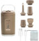 Bomba de Aire Eléctricas Portátil, Mini Bomba de Aire Inflar y Desinflar Rápido, 2 en 1 Bomba de Viaje con 5 Boquillas para Cama de Aire y Bolsas de Vacío, Pequeña Deflactor Inflador Electrico