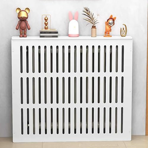 Cubreradiador Para Esconder, Cubierta De Radiador, Cubre Radiador De Diseño Moderno Estante Para Radiador Vertical Para Sala De Estar Dormitorio, Panel Grande, Función De Almacenamiento(100*90*20cm/39