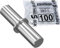Stahlia Bodenträger 4mm x 16mm für Bohrung 4mm| 100 Stück aus verzinktem Stahl |Einlegeboden Halter Fachbodenträger Regalstifte Regalbodenhalter Regalbretthalter mit Haltering für Regalböden,Holzböden