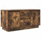 vidaXL TV-Schrank mit LED-Leuchten Räuchereiche 100x41x50 cm, Lowboard, Fernsehschrank, TV-Sideboard, Fernsehtisch, TV-Ständer, TV-Lowboard, TV-Möbel