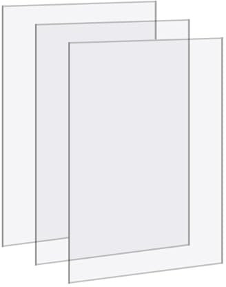 RISHORI Acrylplatten 3PCS Transparente Paneele Langlebige Mehrzweckbretter, Die Leicht Zu Schneiden Sind, Um Hochzeitstischnummern Zu Erstellen,150mmx200mmx3mm