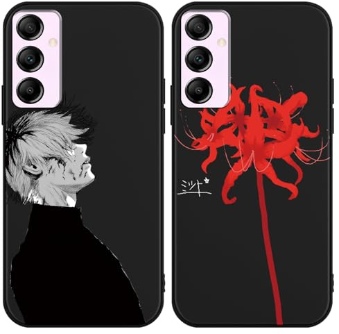 TBNMBGY [2 Stück] Handyhülle für Samsung Galaxy A55 5G 6.6 Hülle, Anime Tokyo Ghoul Manga Premium Silikon TPU Case Fallschutz Kratzfest Stoßfest Schutzhülle für Samsung Galaxy A55 5G