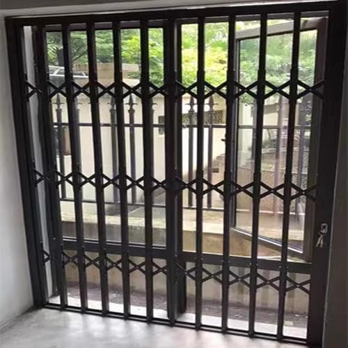 Fenstergitter Einbruchschutz Abschließbare Fenstergitter Gegen Einbruch Wetterfestes Aluminium-Faltgitter für Garageneinfahrten und Wohnungen Einbruchschutz(900x2000mm)