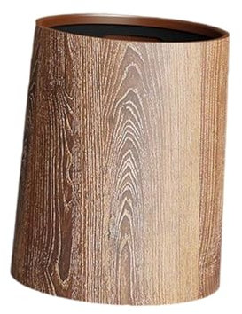LeeQinersw Poubelle imitation bois pour hôtel, M