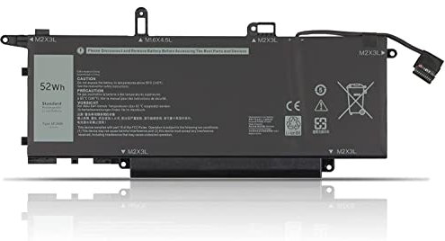 NF2MW - Batteria di ricambio compatibile per notebook Dell Latitude 7400 2 in 1 Latitude 9410 serie 2 in 1 Notebook P110G P110G001 7146W 085XM8 08W3YY 0C76H7 7.6V 52Wh 6500mAh 4 celle