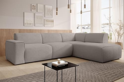 AXLIVING Couch Sofa L Form Didim L Hellbraun – 292 cm, stilvoll & bequem R