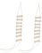 Gatuida Miniature Wooden Rope Ladder Fairy Garden Accessory for DIY Crafts Home Decoration Easy Installation for Micro Landscapes Photography