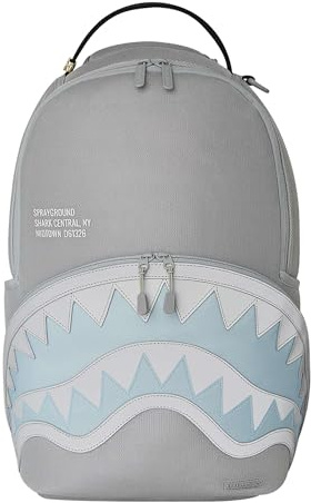 Sprayground Shark Central Mesh DLXS Zaino, Multicolore, Verde oliva/Rosa/Nero/Carbone