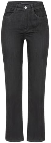 Mac - Damen 5-Pocket Jeans, Laura Authentic (5225-90-0387L) | Super bequemer Stretch-Denim. Bootcut mit ausgestelltem Bein. Normale Leibhöhe. Feine Bügelfalten.