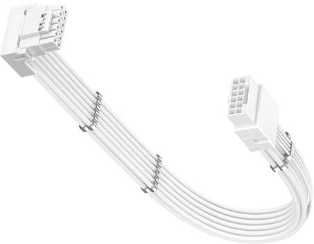 Fasgear 90 Grad 12VHPWR(12V-2x6) GPU Verlängerungskabel 30cm,PCIe 5.0/5.1 16Pin(12+4) Stecker auf Buchse,600W ATX 3.1/3.0 Winkel Adapter Kabel für RTX 5070Ti/5080/5090/4070Ti/4080/4090/3090Ti(Type A)