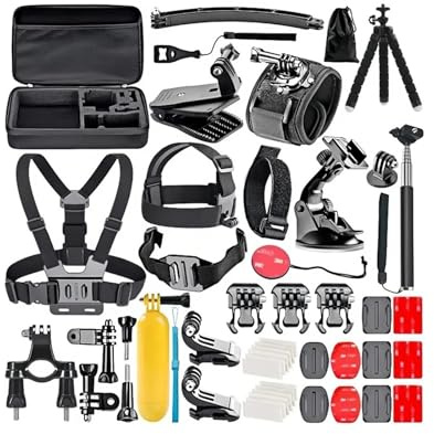 LTMSAQRS Compatible for GoPro, Insta360 50 in 1 Action Camera Accessory Kit for Multiple Models