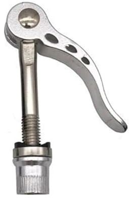 BPABDEITR Schnellspannhebel für Fahrradsattel, Fahrradsitz-Schnellspanner, Aluminium-Pfostenklemmen-Entriegelungsschraube, Schwarz, Silber, M8x50-75mm(Silver,M8x60mm)