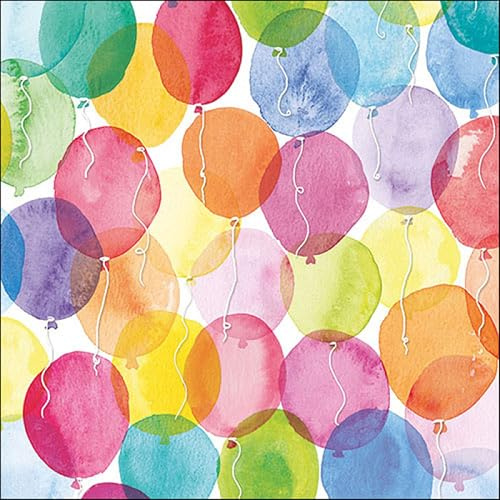 Lunch Servietten 20 Stck.Aquarell balloons 33x33 cm