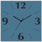 ARTLAND Wanddeko Wanduhr ohne Tickgeräusche Alu Funkuhr 30x30 cm Quadratisch Lautlos 4 Ziffern Farbig Schlichtes Design Grau S7KG