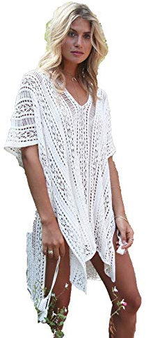 ToBe-U Women’s Bathing Suit Cover Up for Beach Pool Swimwear Crochet Dress