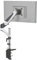 hjh OFFICE Supporto per monitor 1 braccio 15-27 pollici VM-MG1 alluminio bianco nero braccio porta monitor con molla a gas, portata fino a 8 kg, 802010