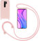 GoodcAcy Handykette Handyhülle für Xiaomi Redmi 9,Smartphone Necklace Hülle mit Band Schutzhülle mit Kette zum umhängen Halskette Flüssig Silikon Case für Xiaomi Redmi 9,Pick