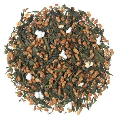 TEA SHOP - Té Verde Japan Genmaicha 250g - 125 Tazas - Formato a Granel - Green tea - En Hojas - De Japón con Arroz Tostado e Inflado - Antioxidante