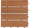 Home Deluxe - WPC Klickfliese BAVARO - Hellbraun - 6 m² - 11 Fliesen á 30 x 30 cm I Klickfliese Terrassenfliese Balkonfliese