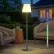 MALUX LED Stehlampe Outdoor Stehlampe Warmweiß und IP44 Wasserdicht Idealess Dekor für Ihr Haus,Hotel Esstisch und Garten (Grau)
