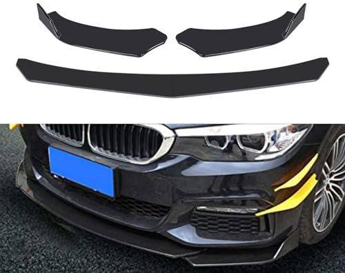 Mulcort 4 Stück Auto Front Stoßstange Lip Body Kit Spoiler Splitter ABS Stoßstange Canard Lip Splitter Universal
