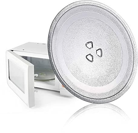Microwave Glass Plate Kit With Microwave Turntable Coupler And Ring, Universall Microwave Glass Turntable Plate Replacement, 9.6 10 10.6 12.4 Round Microwave Glass Tray, Scratch-Resistants ( Color