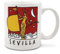 TBOC Taza Desayuno Porcelana | Regalos Originales [Giraldillo] Mug Souvenirs Sevilla Andalucia España | Cumpleaños Profesores Original Taza Personalizada Estatua