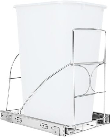 GAESHOW Deslizador de Bote de Basura para Gabinete de Cocina, Sistema Basura Extraible Cocina, Cubo Extraíble Debajo del Fregadero para Cocina, Restaurante, Cafetería (bote de basura no incluido)