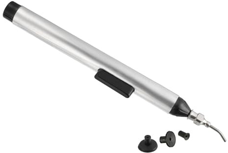 CoCud Vacuum Suction Pen, 150mm Length, IC Pickup Manual Tool with 3 Suction Pads - (Applications: for Small Electronic Components)