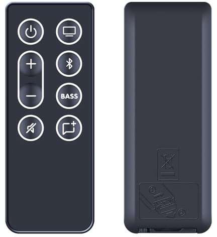 TCNOUMT New Speaker Fernbedienung Ersatz Passend für Bose Solo Speakers (842246) Kompatibel mit Bose Solo 5 10 15 Series II TV Soundsystem