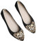 Loafer - Scarpe da donna eleganti da donna, abito piatto, per feste, matrimoni, ballerine, scarpe da sposa, scarpe da sposa, scarpe da primavera, estive, scarpe basse, Nero , 42 EU