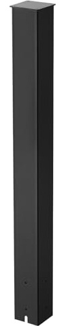 VEVOR Poteau de Boîte aux Lettres, 109,4 x 11 x 11 cm, Support de Boîte aux Lettres Encastré en Acier à Revêtement de Poudre, Kit Poteau Métallique Robuste, pour Usage Résidentiel d'Extérieur, Noir
