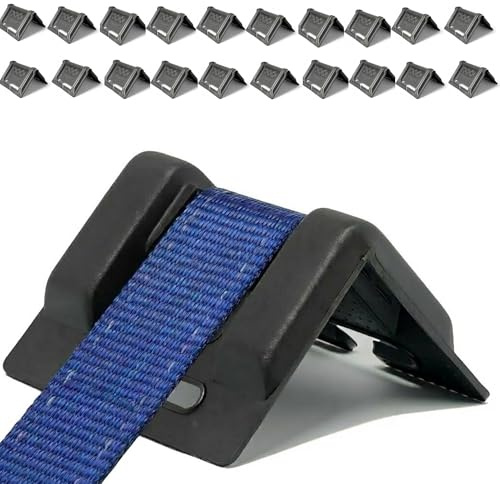 Kantenschutz für Spanngurte bis 50 mm – 20 Stück Kantenschoner für Ladungssicherung, Zurrgurte, LKW & Anhänger – robuster Spanngurtschutz aus Kunststoff (130 x 100 x 100 mm)