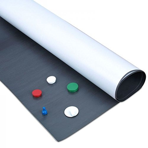 magnets4you - 1m Eisenfolie, selbstklebend | 1000x615x0,65mm | magnethaftende Ferrofolie mit Avery Dennison FT 349 Kleber | grau | Haftgrund für Magnete