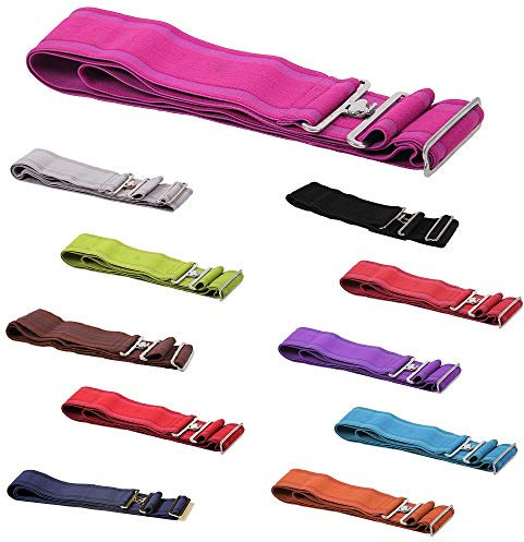 netproshop Elastischer Deckengurt für Pferdedecken Verstellbar, Farbe:Schwarz