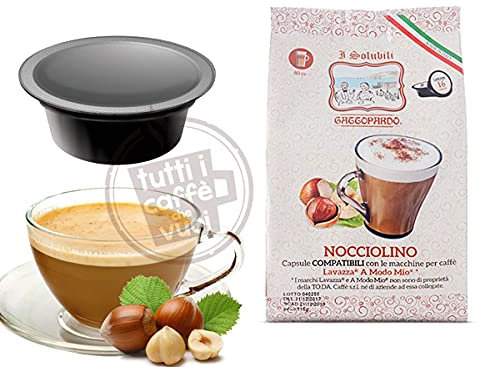 Gattopardo 128 Capsule di Nocciolino Compatibile Con A Modo Mio