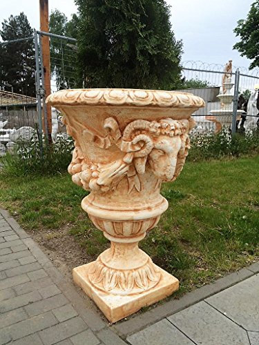 Antikes Wohndesign Griechische Pflanzschale Pflanzkübel Blumentopf Einfahrt Tor Höhe: 104cm(Terracotta)