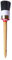 ROTIX-93816 Profi-Ringpinsel Ø 45 mm Größe 12 Rundpinsel Lackierpinselschwarze Borste