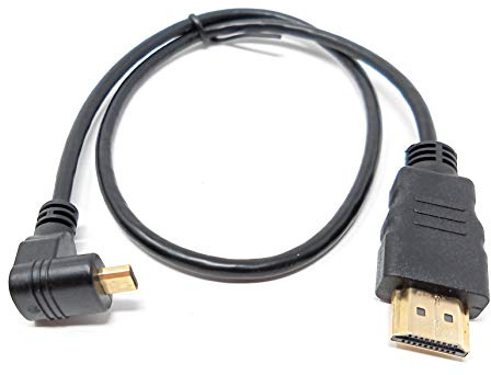 System-S Cavo Micro HDMI angolare Verso Il Basso a HDMI Maschio 30 cm