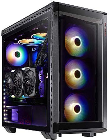 ADATA XPG BATTLECRUISER Super Mid-Tower PC Chassis, Metal Construction with Glass Panels, Air-Flow Cooling, Modular Tool-Less, Dust-Filter, I/O USB Ports, Black