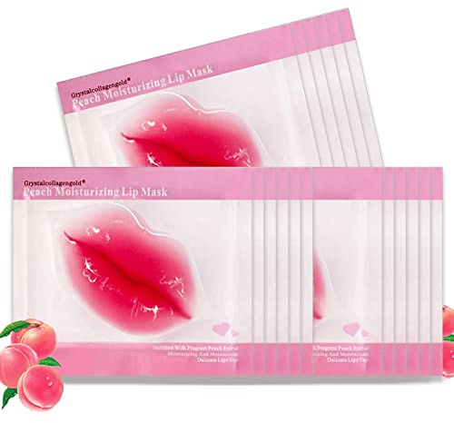 Permotary 30 PCS Collagen Lip Mask Crystal Mouth Care Gel Pads for Moisturizing & Reducing Chapped, Smoothing Fine Lines-Lip Patches for Firms & Hydrate and Plump