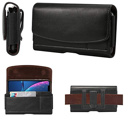 For iPhone 11/XR Leather Belt Clip Pouch, Belt Holster Case Pouch For Samsung Galaxy Note10,A20e,s20,S20 5G,s10,s20,S8,S9,s7edge,Note 5,4,3,2,A10e,A10S,M01,A41,A40,Wallet Case + Card Holder Phone Bag