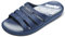 JOMIX Chanclas Hombre Verano Cómodas Zapatillas Casa Sandalias Piscina Mar Ducha Transpirable Ligera Chanclas de Goma EVA, Navy, 40 EU