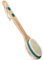 MainBasics Brosse à récurer pour le dos pour la douche – Brosse double face à long manche pour gel douche et gommage avec poils exfoliants et doux (bleu sarcelle, bois)