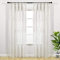 Lush Decor Boho Macrame Textured Cotton Window Panel - Single Panel, 40 W x 95 L, White - Doorway Room Divider - Wedding Or Wall Decor - Boho Macrame Curtain