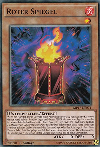 MP17-DE071 - Roter Spiegel - Common - DE - im Set mit Ultrapro Toploader - Yugioh