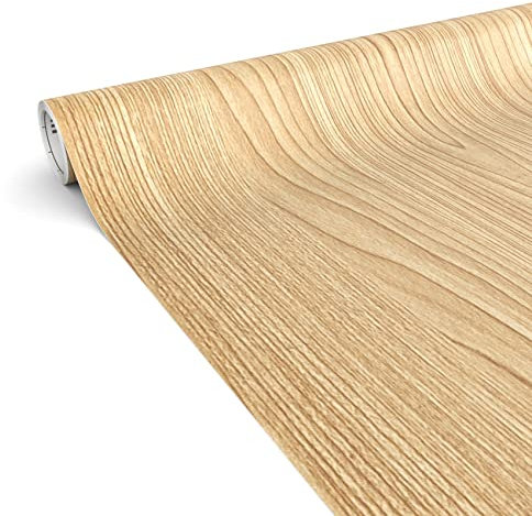 Klebefolie Möbelfolie matt Dekofolie Holzoptik Steinoptik Marmor selbstklebend Möbel Küche Folie wasserfest 0,45x2m Holz-optik Ahorn