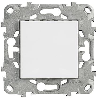 Schneider Electric Mécanisme obturateur à vis 2 modules blanc Unica, PVC, Composable, Pose encastrée, 250V